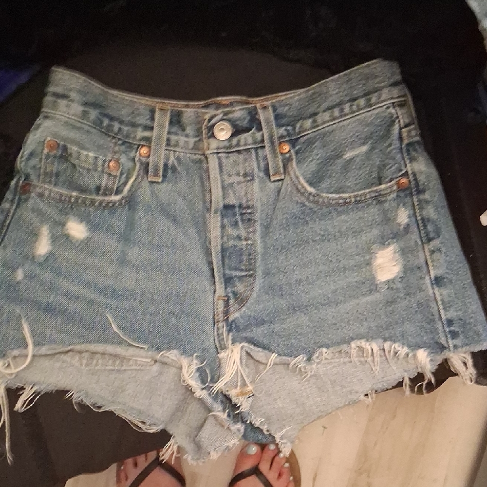 Levis 501 Short Shorts Size 25